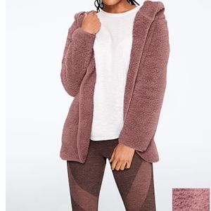 PINK Sherpa Cardigan